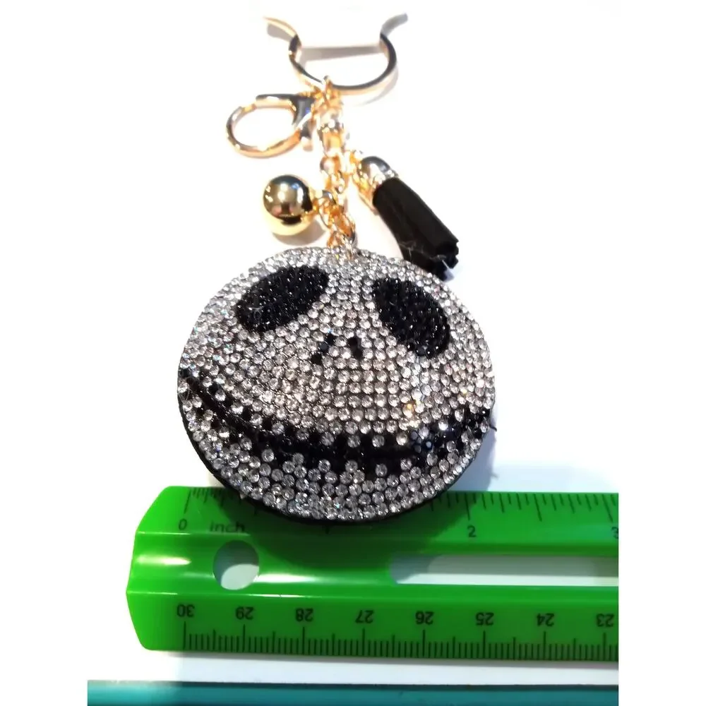 Jack Skellington Nightmare Halloween Purse Charm Zipper Pull Keychain 0736-0741